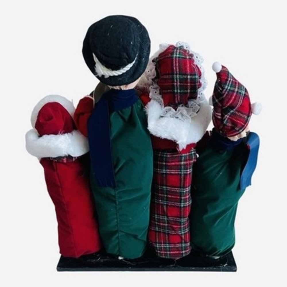 Pacific Rim Vintage 4 Figures Singing Carols Plush 15"x4"x18" Handmade VG - Picture 3 of 5